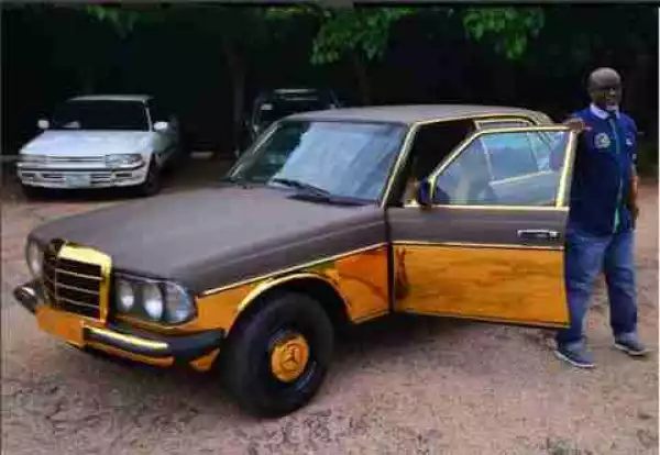Wow!! See The Gold Customized Mercedes Benz That Is Causing A Buzz In Kaduna (Photos)